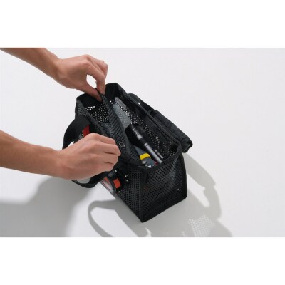 メッシュツールバッグ ボックスタイプ TLB-B27 ブラック