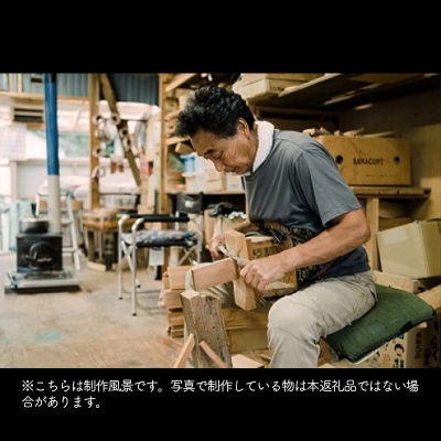 天然秋田杉 ラッパ型カップ(竹タガ) 国産 職人手作り |odwa-00003