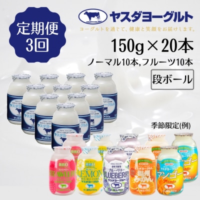 【3ヶ月定期便】ヤスダヨーグルト ミニミニお試しセット