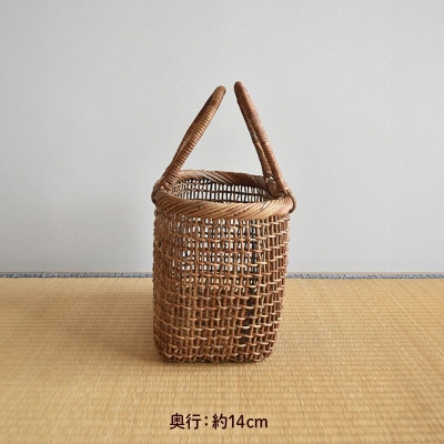 伝統工芸あけびづる細工 手さげかご(小)|01_mac-101101