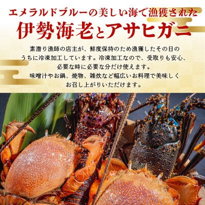 沖永良部島直送!素潜り漁師オススメの伊勢海老2キロ(2～6匹)とアサヒガニ2キロ(4～8杯)セット