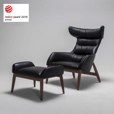 【Ritzwell】BEATRIX SET/CHAIR(M)+OTTOMAN [AYG054]