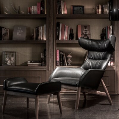【Ritzwell】BEATRIX SET/CHAIR(M)+OTTOMAN [AYG054]