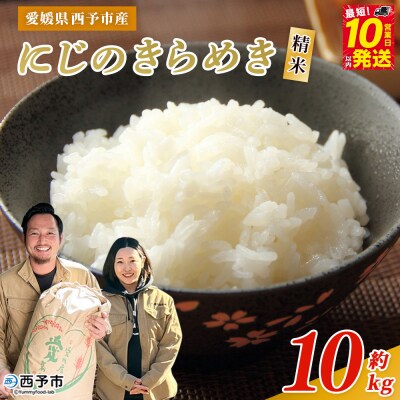 <令和8年産 西予市産 にじのきらめき 精米 約10kg宇都宮米穀お米 新米