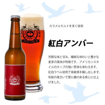 ビール スワンレイクビール ホワイト寿　世界一金賞受賞入り 紅白ラベルビール6本セット 阿賀野市