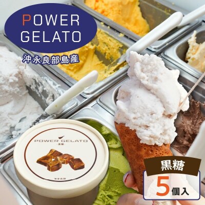 POWER GELATO 沖永良部島産 黒糖 90ml×5個入り