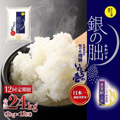 (2026年11月から毎月発送)【定期便】2kg×12回【2026年産】銀の朏【13-20】