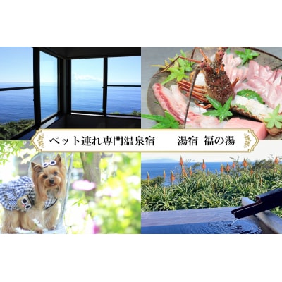 愛犬と泊まる源泉かけ流し 湯宿福の湯 休前日限定1泊2食付き1室2名様1292/ペット泊まれる 伊豆