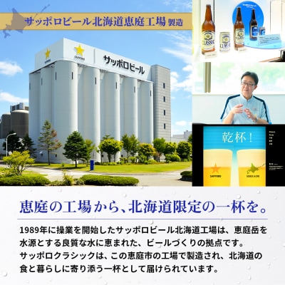 『定期便:全3回』サッポロクラシック350ml×24本【北海道限定】【300010301903】