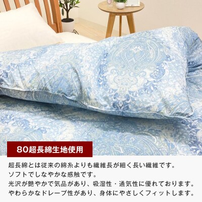 ポーランドマザーグース93% 二層式 80超長綿 1.3kg 羽毛(8106P)　ao12032