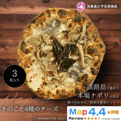 きのこと4種のチーズ 3枚入り　aa50137