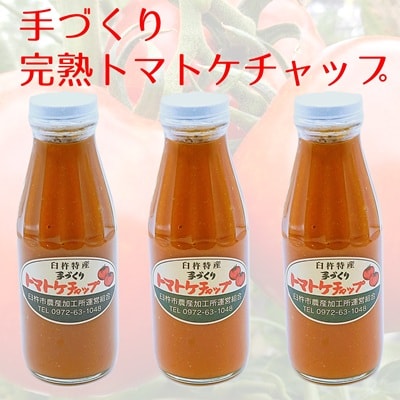 採れたて完熟トマトで作った「トマトケチャップ」(3本)
