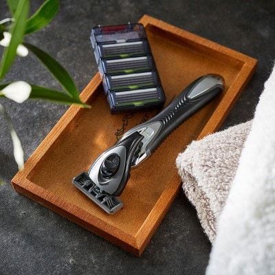 フェザーカミソリ 男性用カミソリセット(ホルダー・替刃8個) メンズシェービング グルーミング用品