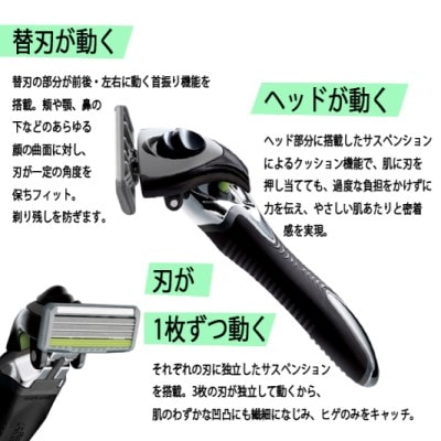 フェザーカミソリ 男性用カミソリセット(ホルダー・替刃8個) メンズシェービング グルーミング用品