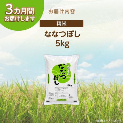【令和8年産 新米】ななつぼし 壮瞥町産 精米5kg 定期便3回 計15kg 関果樹園SBTV002