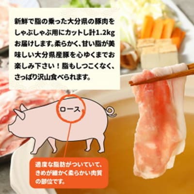 美味しい大分県産豚のしゃぶしゃぶ/ロース1.2kg_0043N