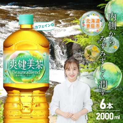 【カフェインゼロ】爽健美茶 2000mlPET×6本
