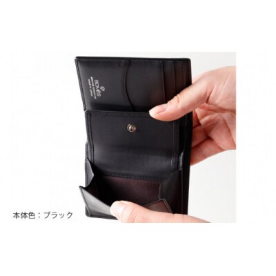 SOMES 財布 ディアマン ブラック DM-03 二つ折り 本革 [12260605-bk]