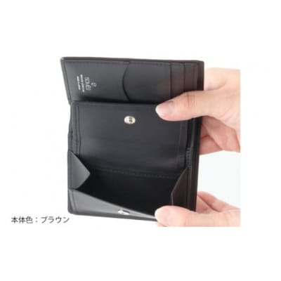 SOMES 財布 ディアマン ブラウン DM-03 二つ折り 本革 [12260605-br]