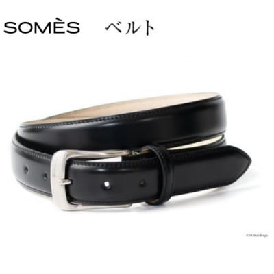 SOMES ベルト 本革 M-05 ラウンド型  ブラック [ソメスサドル 12260643-a]
