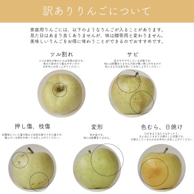 【産地直送】王林 家庭用 3kg(7～10個)