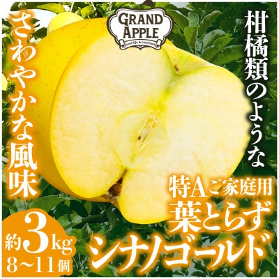 シナノゴールド　特Aご家庭用　約3kg(8～11個)