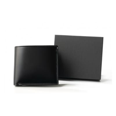 SOMES 財布 二つ折り 札入れ (ブラック) HV-22  [12260679-a]