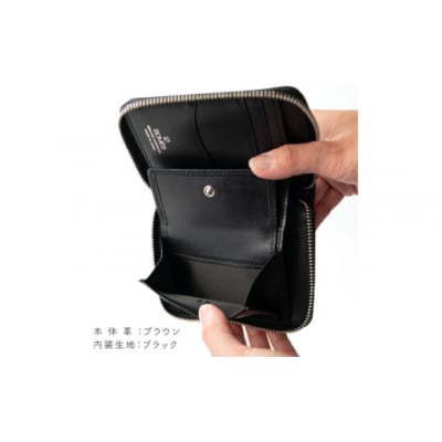 SOMES 財布 ラウンド 札入れ (ブラウン)DM-09 [ソメスサドル 12260761-a]