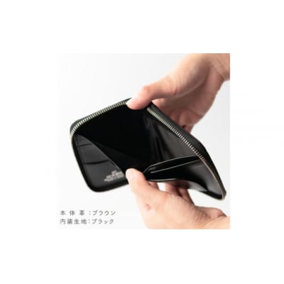 SOMES 財布 ラウンド 札入れ (ブラウン)DM-09 [ソメスサドル 12260761-a]