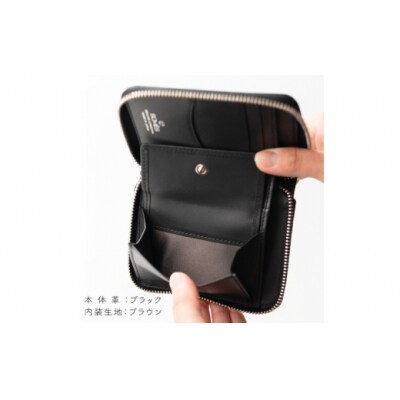SOMES 財布 ラウンド 札入れ (ブラック)DM-09 [ソメスサドル 12260761-b]