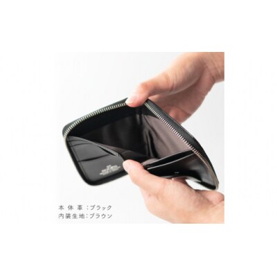 SOMES 財布 ラウンド 札入れ (ブラック)DM-09 [ソメスサドル 12260761-b]