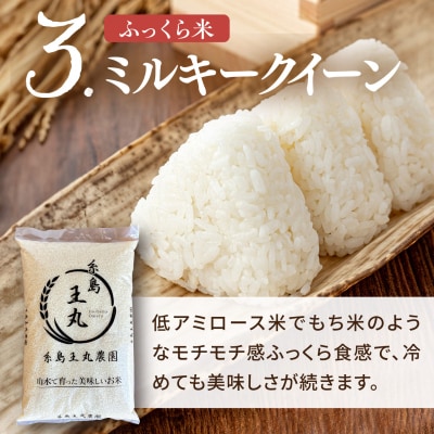 糸島産米 食べ比べ3種セット 5kg×3 糸島王丸農園(谷口汰一)【いとしまごころ】[AAZ020]