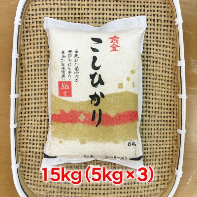 【ふるさと納税】お米　令和8年産　出雲コシヒカリ5k×3袋