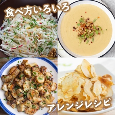【北海道　遠別町産】土付き菊芋(赤) 約2kg　イヌリンが豊富!生食可能なスーパーフード