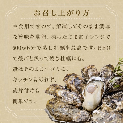 宮城県産 冷凍 殻付き 牡蠣 18個 生食可 小分け カキ かき 生かき 生牡蠣 海鮮 BBQ 濃厚