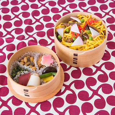 【大館曲げわっぱ】こはる入れ子弁当2段