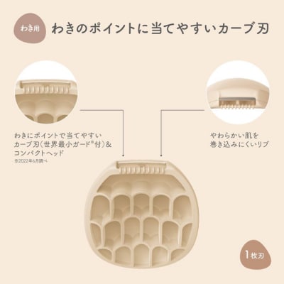 貝印 miness ワキ用カミソリ　5枚刃　マイネス ケア 剃刀 かみそり