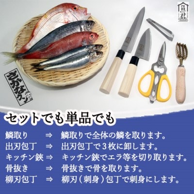 【さかなクンオリジナル】包丁2点セット(柳刃包丁、出刃包丁)