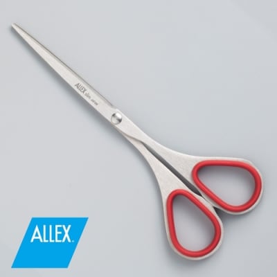 H7-156 ALLEX スリム140【レッド】スリムはさみ(11163R)