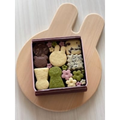 しあわせの宝石箱　古墳&うさぎのいろいろクッキー缶(M)