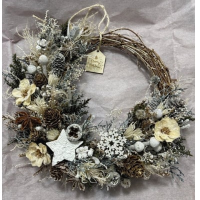 クリスマスハーフリース　くすみ系