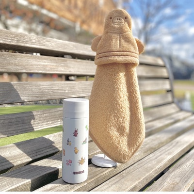 みずどりはにわタオル・ふじいでらオリジナルタンブラー