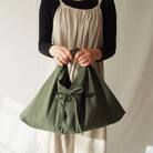 あづま袋(エコバッグ)　カラー:カーキ　Lサイズ1セット