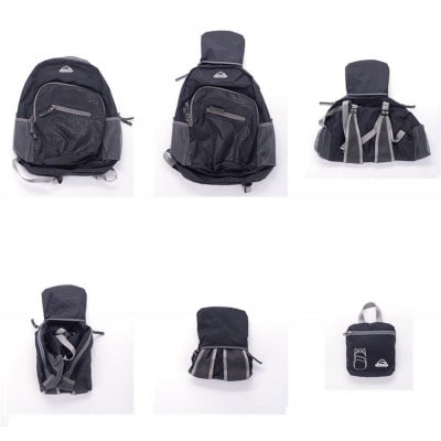 GROWHILL フォルダブルバックパック 14L ブラック
