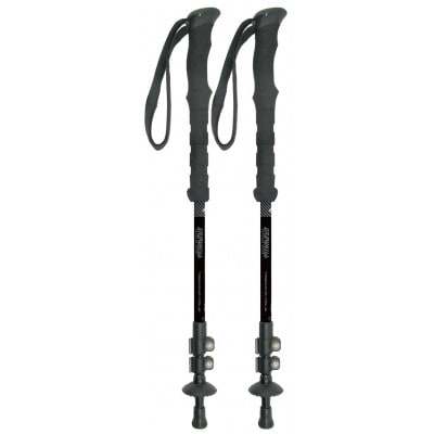 GROWHILL カーボントレッキングポール　カーボンブラック 2本セット / 軽量 登山