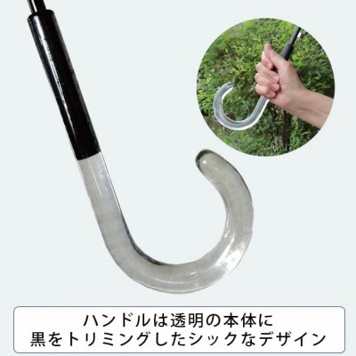 レディース雨傘 長傘 173603 デシン花柄モノトーンプリント 手開き ミントグリーン