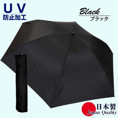 男女兼用雨傘 超軽量ミニ傘 136401 富士絹無地 ブラック
