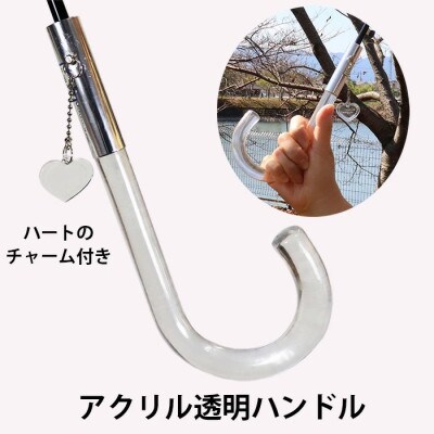 晴雨兼用傘 レディース 長傘 60cm  ローズ柄 ワンタッチジャンプ 165208 ピンク