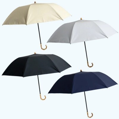 メンズ 晴雨兼用傘 折りたたみ傘 完全遮光 サマーシールド 577501 日本製 ネイビー