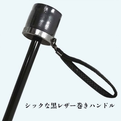 メンズ 折りたたみ傘 先染めチェック 391501 グレー